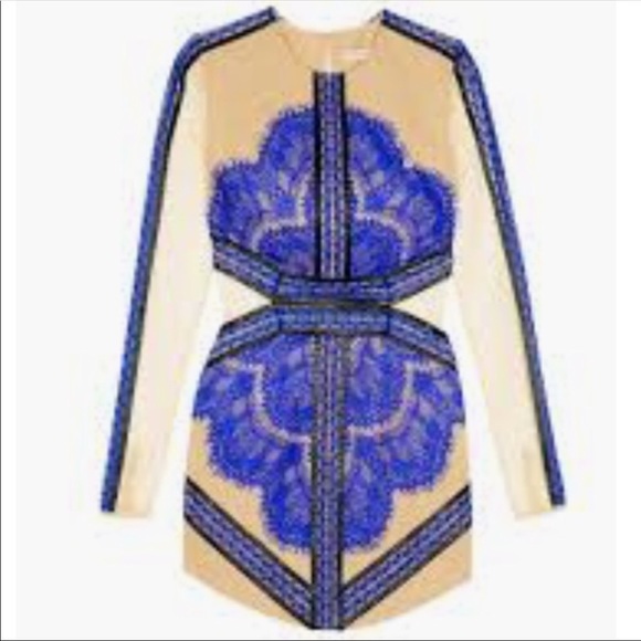 Sale! Three floor China blue lace dress - Picture 7 of 9